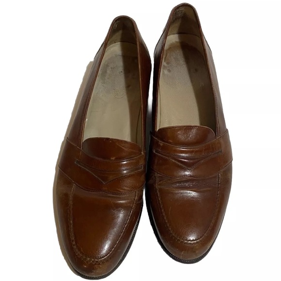 Vero Cuoio Other - Vintage Vero Cuoio Brown Leather Penny Loafers Made in Spain Men’s 10